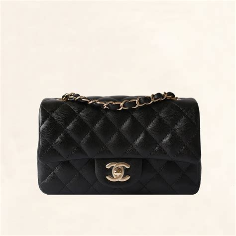 chanel mini rectangular caviar black|Flap Bags .